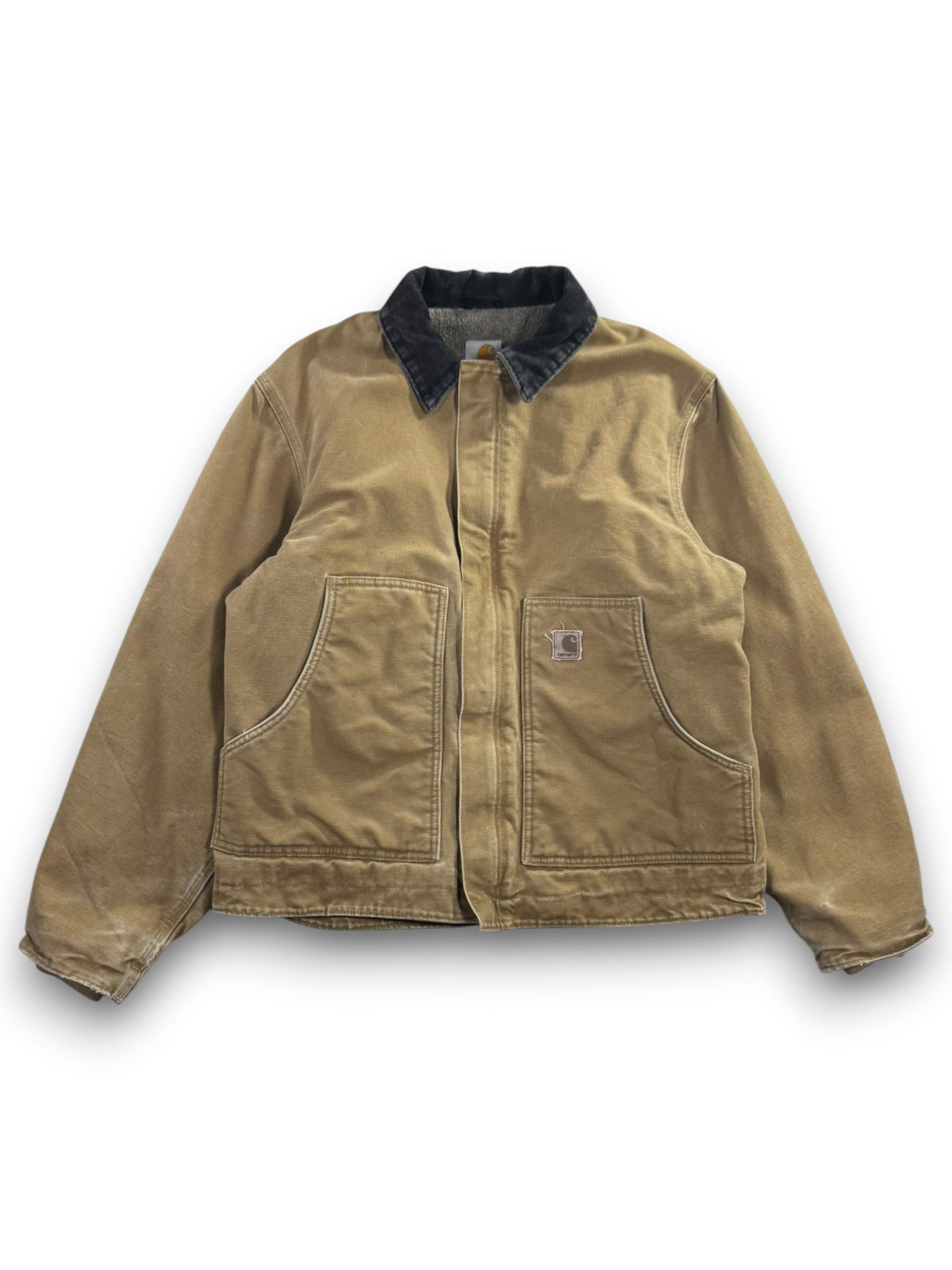 Vintage Carhartt J164 CML Sherpa-Lined Dearborn DetroJacket Camel