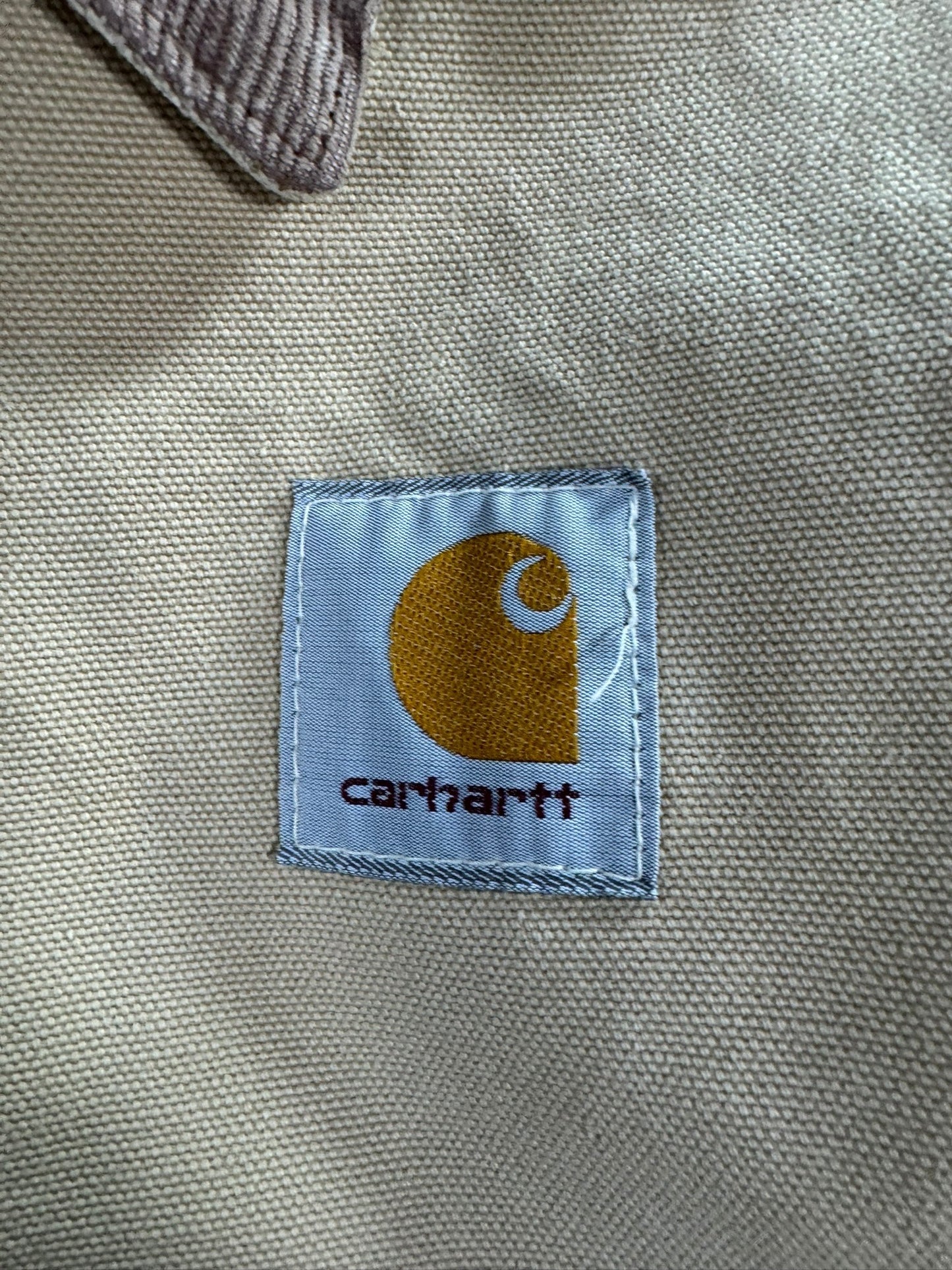Vintage Sun Faded Carhartt J22 BRN Arctic Detroit Jacket Canvas Quilted Men's XL