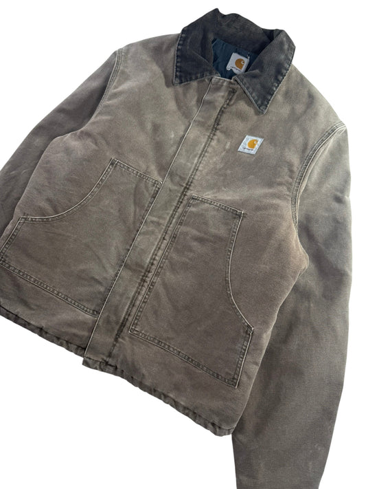 Carhartt J22 CHT Arctic Detroit Canvas Workwear Jacket Faded Brown Men's XL