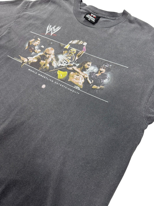 VTG WWE World Wrestling Entertainment Pay Per View Promo Wrestling Tee Fader XL