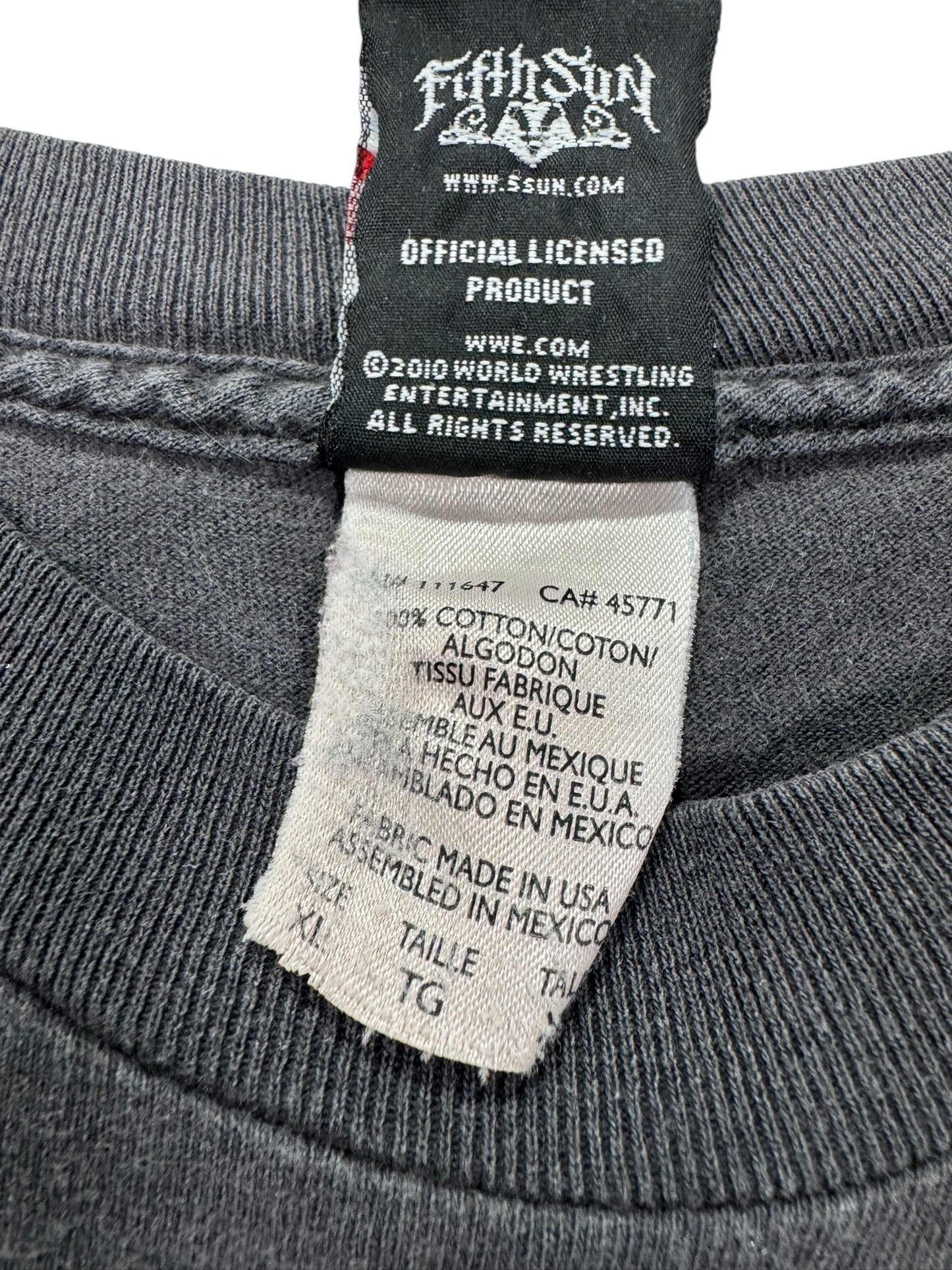 Vintage WWE Undertaker Deadman Moon Graphic 2000s Wrestling Tee - XL