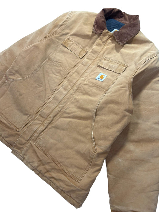 Vintage Carhartt CQ186 Artic Quilt-Lined Chore Barn Jacket - Made in USA - L