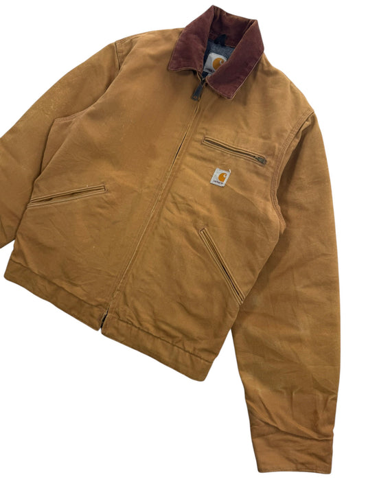 Carhartt J01 BRN Made In USA 2015 Detroit Blanket Lined Men's Size Small