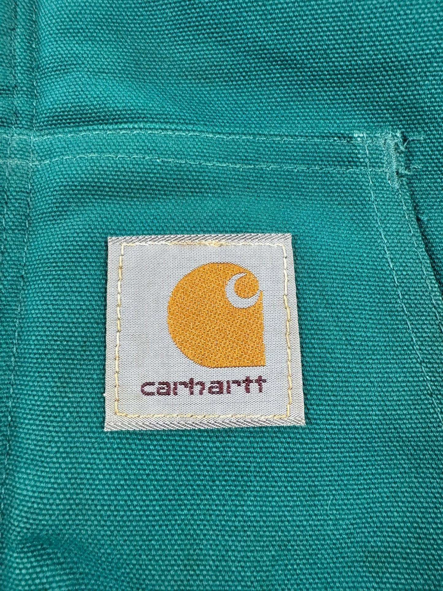 Vintage Rare Aqua Teal Carhartt Active Jacket J04 AQU JR132 USA Made 1998 XXL