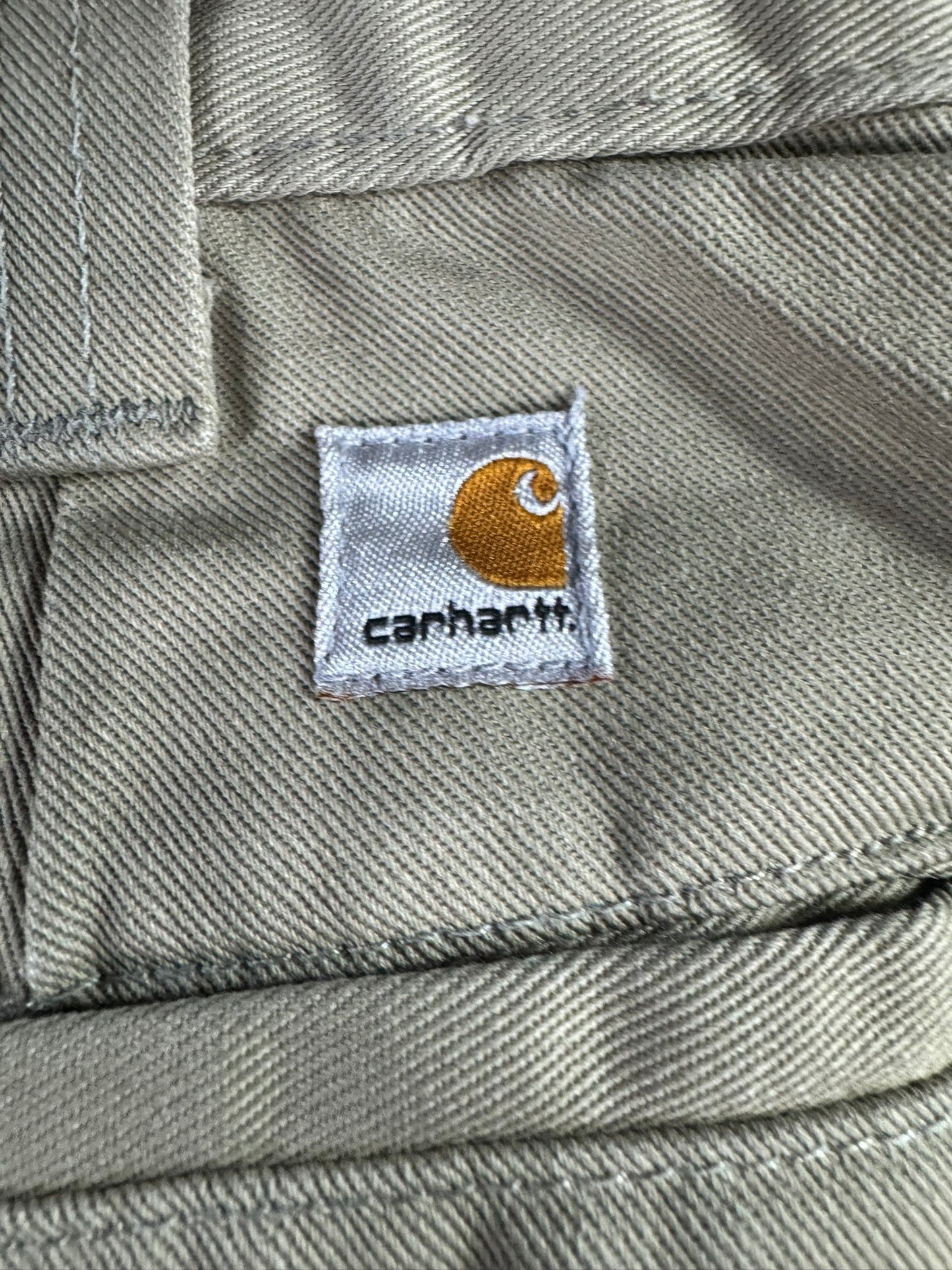 Carhartt Men's Relaxed Blended Twill Work Pants Cotton Beige Size 36x32 B290 KHI