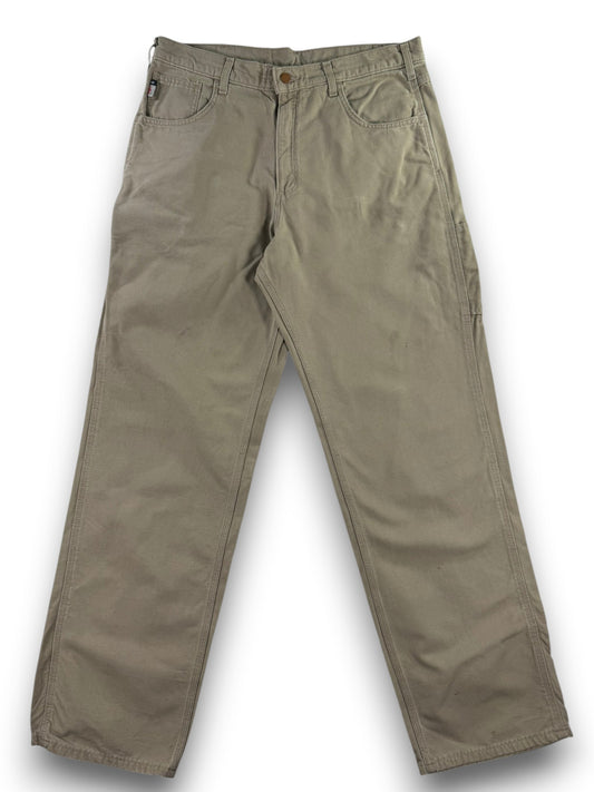 Carhartt Flame Resistant Work Pants Men's Size 36x34 FRB159 GKH Khaki Loose Fit