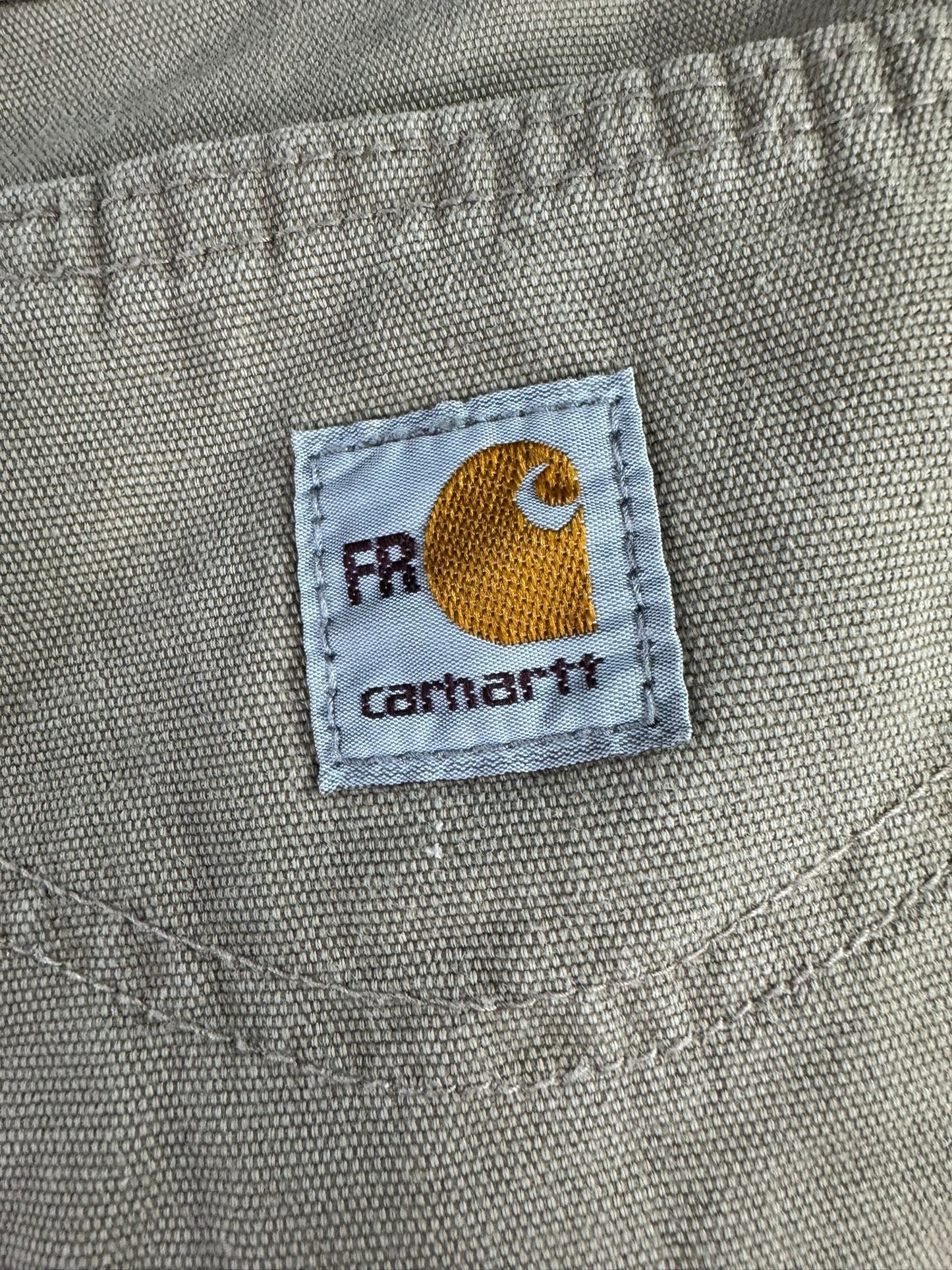 Carhartt Flame Resistant Work Pants Men's Size 36x34 FRB159 GKH Khaki Loose Fit