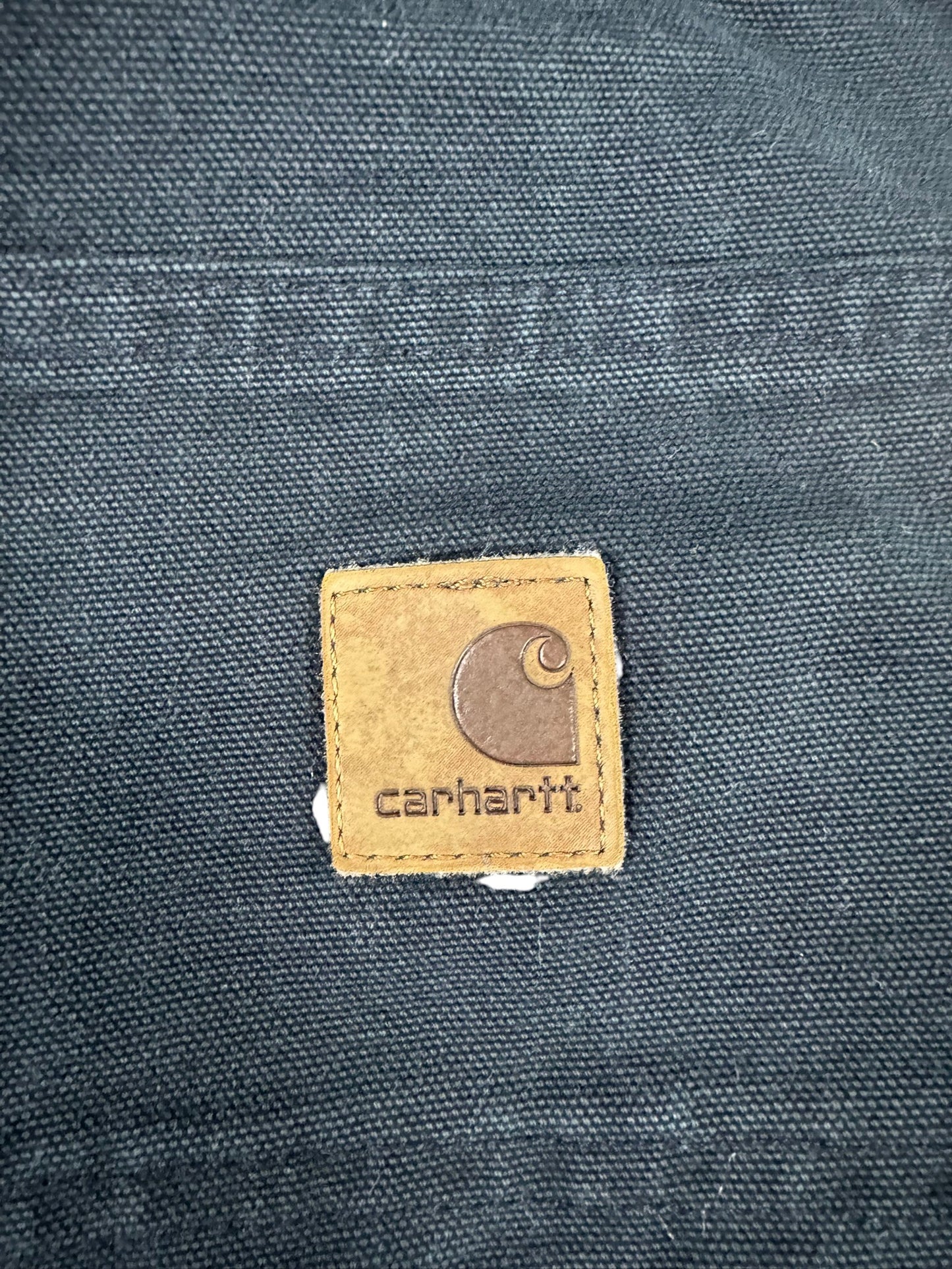 Carhartt B11 MDT Dark Navy Washed Duck Canvas Carpenter Work Pants Men's 34x30