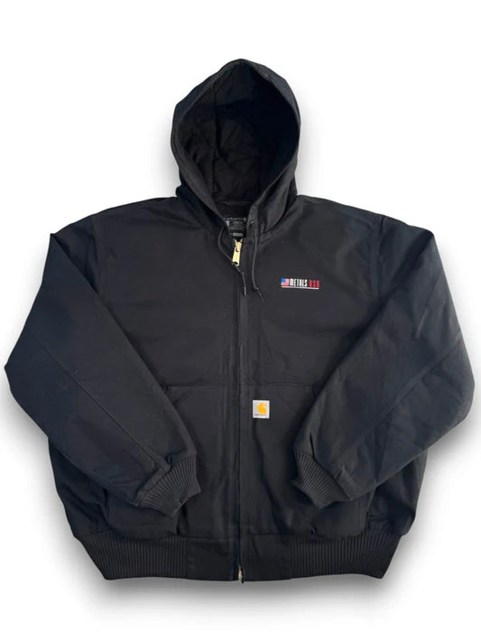 Carhartt J140 Black Duck Active Jacket Quilted Lined Workwear Size XL