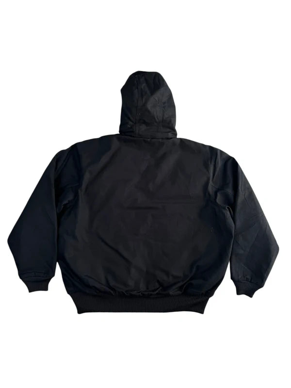 Carhartt J140 Black Duck Active Jacket Quilted Lined Workwear Size XL