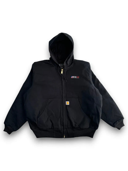 Carhartt J140 Black Duck Active Jacket Quilted Lined Workwear Size XL