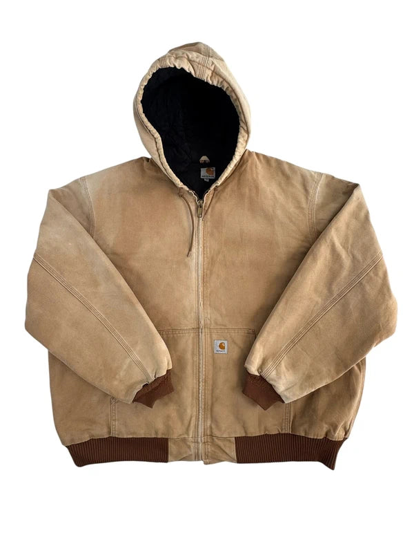 Carhartt J140 Duck Active Jacket 125 Anniversary Edt. Made in USA Brown Workwear Size 3XL Tall