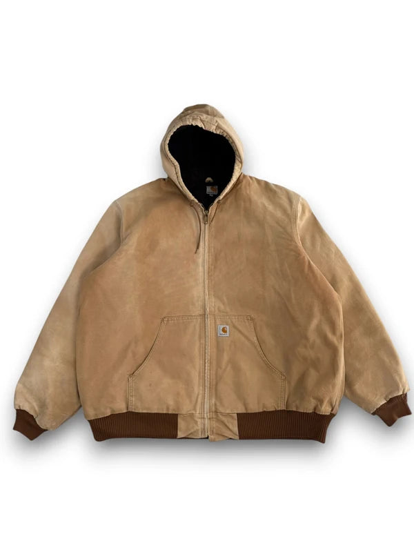 Carhartt J140 Duck Active Jacket 125 Anniversary Edt. Made in USA Brown Workwear Size 3XL Tall