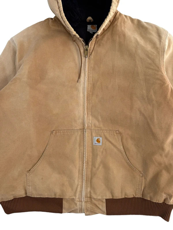 Carhartt J140 Duck Active Jacket 125 Anniversary Edt. Made in USA Brown Workwear Size 3XL Tall