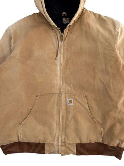 Carhartt J140 Duck Active Jacket 125 Anniversary Edt. Made in USA Brown Workwear Size 3XL Tall