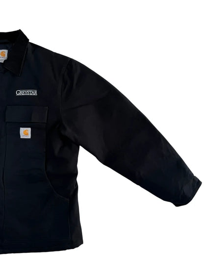Carhartt C003 BLK Duck Insulated Traditional Coat Field Jacket Size Large