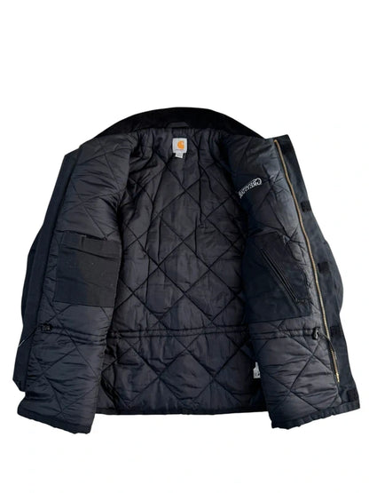 Carhartt C003 BLK Duck Insulated Traditional Coat Field Jacket Size Large