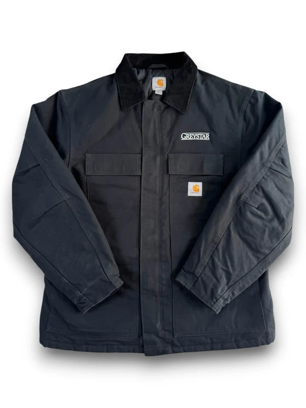 Carhartt C003 BLK Duck Insulated Traditional Coat Field Jacket Size Large