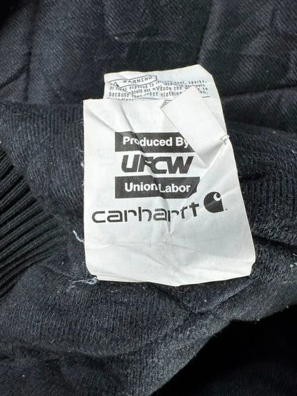 Carhartt J140 BLK Duck Active Jacket Black USA Made Union Tag Size XL