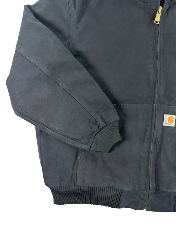 Carhartt J140 BLK Duck Active Jacket Black USA Made Union Tag Size XL