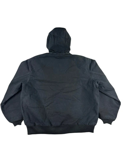 Carhartt J140 BLK Duck Active Jacket Black USA Made Union Tag Size XL