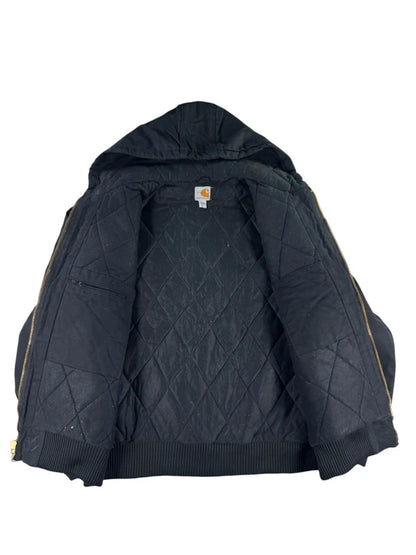 Carhartt J140 BLK Duck Active Jacket Black USA Made Union Tag Size XL