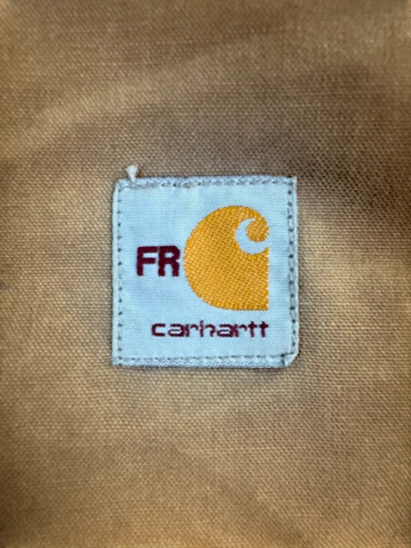 Carhartt FR Full Swing Quick Duck Flame Resistant Work Jacket Men's Large Brown