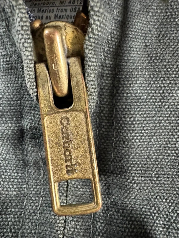 Vintage Carhartt J130 MOS Hooded Active Jacket, Moss Green, Large (CB1021)