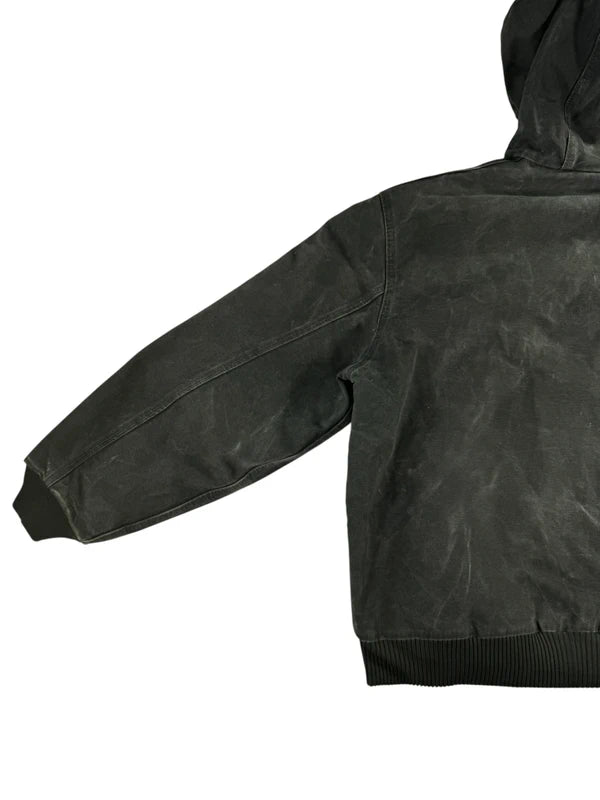 Vintage Carhartt J130 MOS Hooded Active Jacket, Moss Green, Large (CB1021)