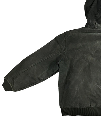 Vintage Carhartt J130 MOS Hooded Active Jacket, Moss Green, Large (CB1021)