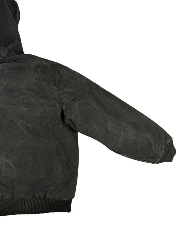 Vintage Carhartt J130 MOS Hooded Active Jacket, Moss Green, Large (CB1021)