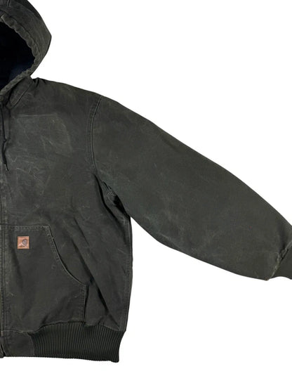 Vintage Carhartt J130 MOS Hooded Active Jacket, Moss Green, Large (CB1021)