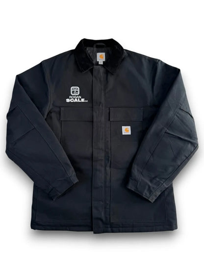 Carhartt C003 Traditional Coat Black Duck Work Jacket Blanket Lined (L Tall)