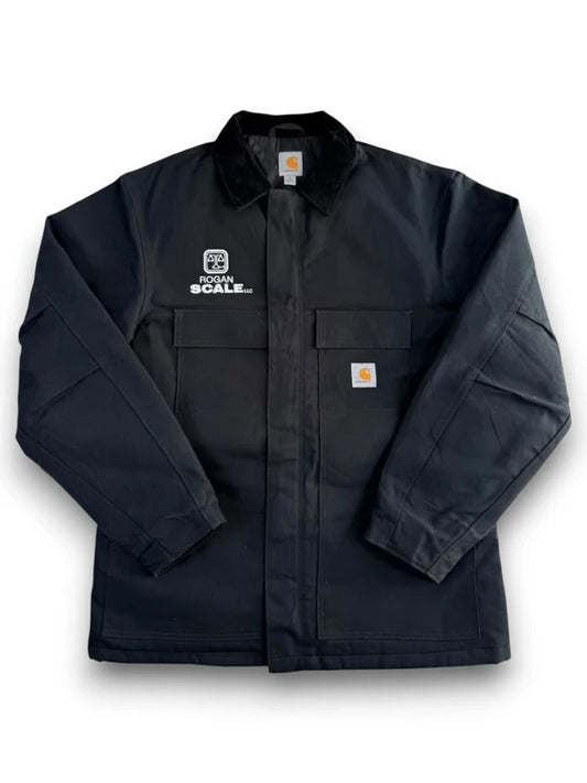 Carhartt C003 Traditional Coat Black Duck Work Jacket Blanket Lined (L Tall)