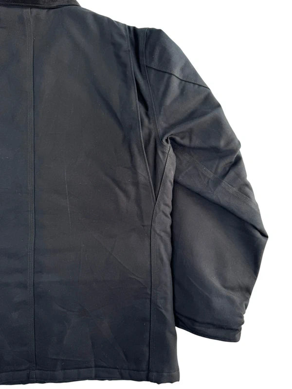 Carhartt C003 Traditional Coat Black Duck Work Jacket Blanket Lined (L Tall)