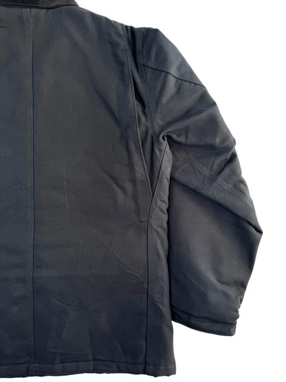 Carhartt C003 Traditional Coat Black Duck Work Jacket Blanket Lined (L Tall)