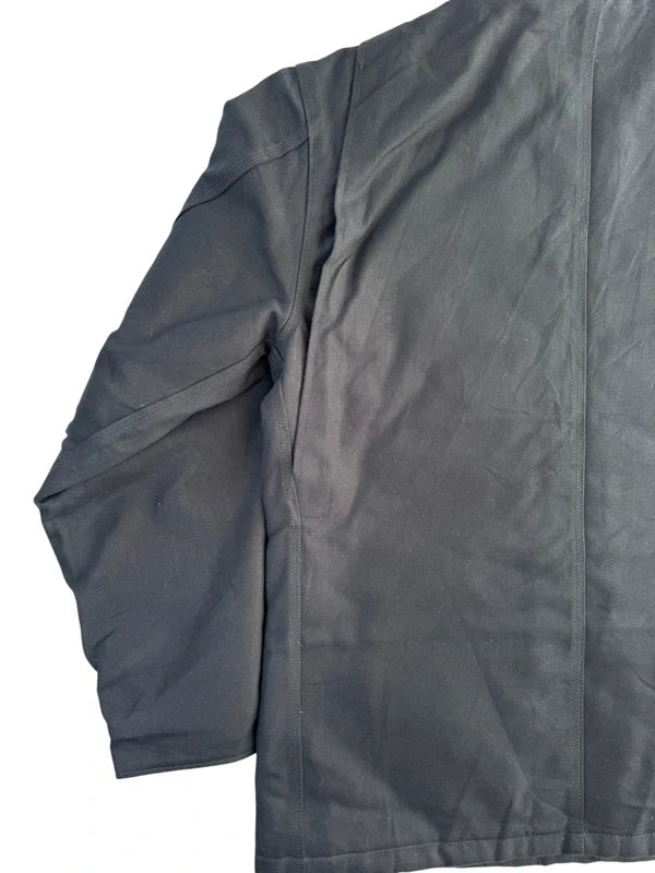 Carhartt C003 Traditional Coat Black Duck Work Jacket Blanket Lined (L Tall)