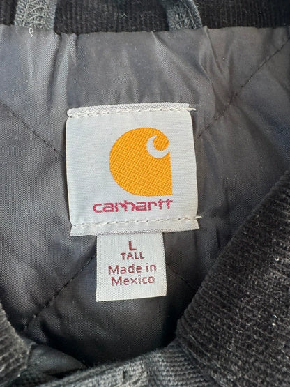 Carhartt C003 Traditional Coat Black Duck Work Jacket Blanket Lined (L Tall)