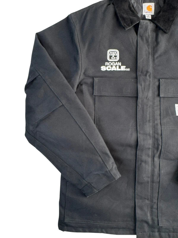 Carhartt C003 Traditional Coat Black Duck Work Jacket Blanket Lined (L Tall)