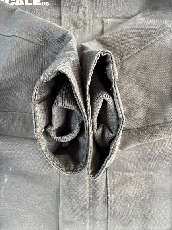 Carhartt C003 Traditional Coat Black Duck Work Jacket Blanket Lined (L Tall)