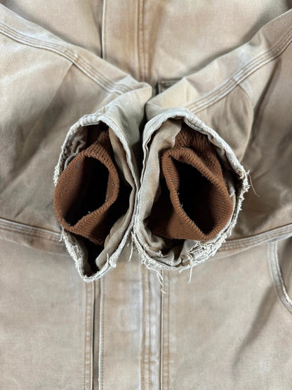 Vintage Carhartt C03 Faded Brown Quilt Lined Duck Canvas Men's Coat  Size XXL
