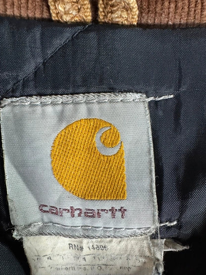 Vintage Carhartt C03 Faded Brown Quilt Lined Duck Canvas Men's Coat  Size XXL