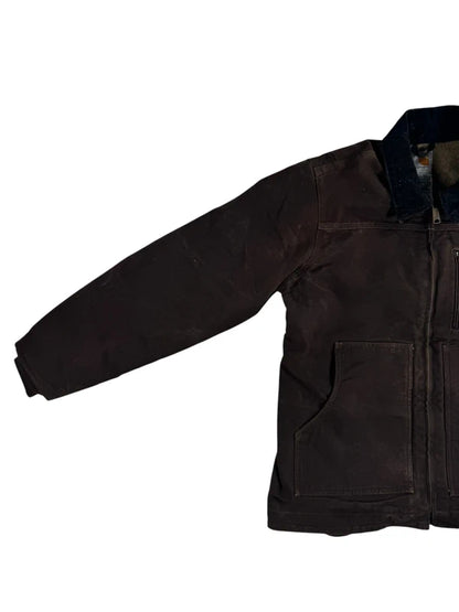 Vintage Women's Carhartt Sherpa-Lined Ridge Coat “Dark Brown” WC061 DKB Size Medium