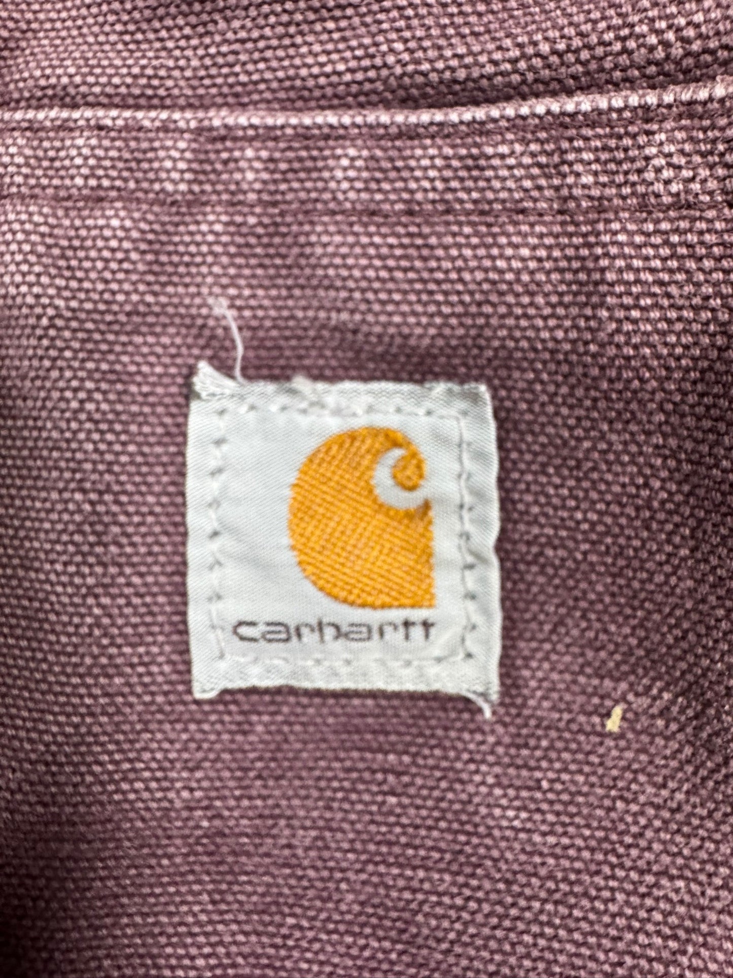 Carhartt WJ130 DPM Plum Purple Quilt Lined Canvas Active Jacket Women's Size S