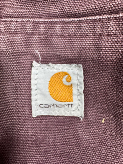 Carhartt WJ130 DPM Plum Purple Quilt Lined Canvas Active Jacket Women's Size S