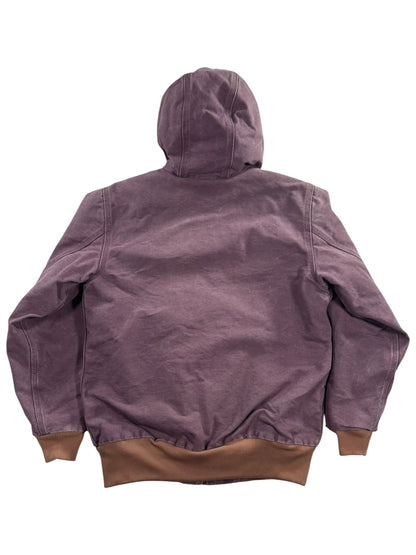 Carhartt WJ130 DPM Plum Purple Quilt Lined Canvas Active Jacket Women's Size S