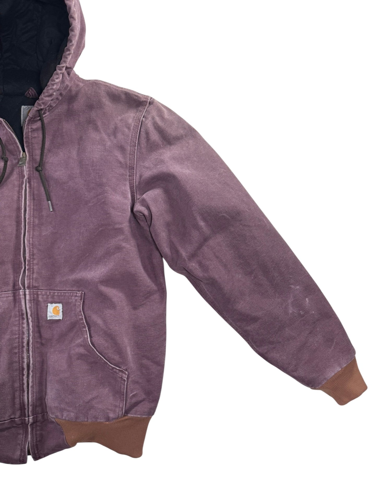 Carhartt WJ130 DPM Plum Purple Quilt Lined Canvas Active Jacket Women's Size S