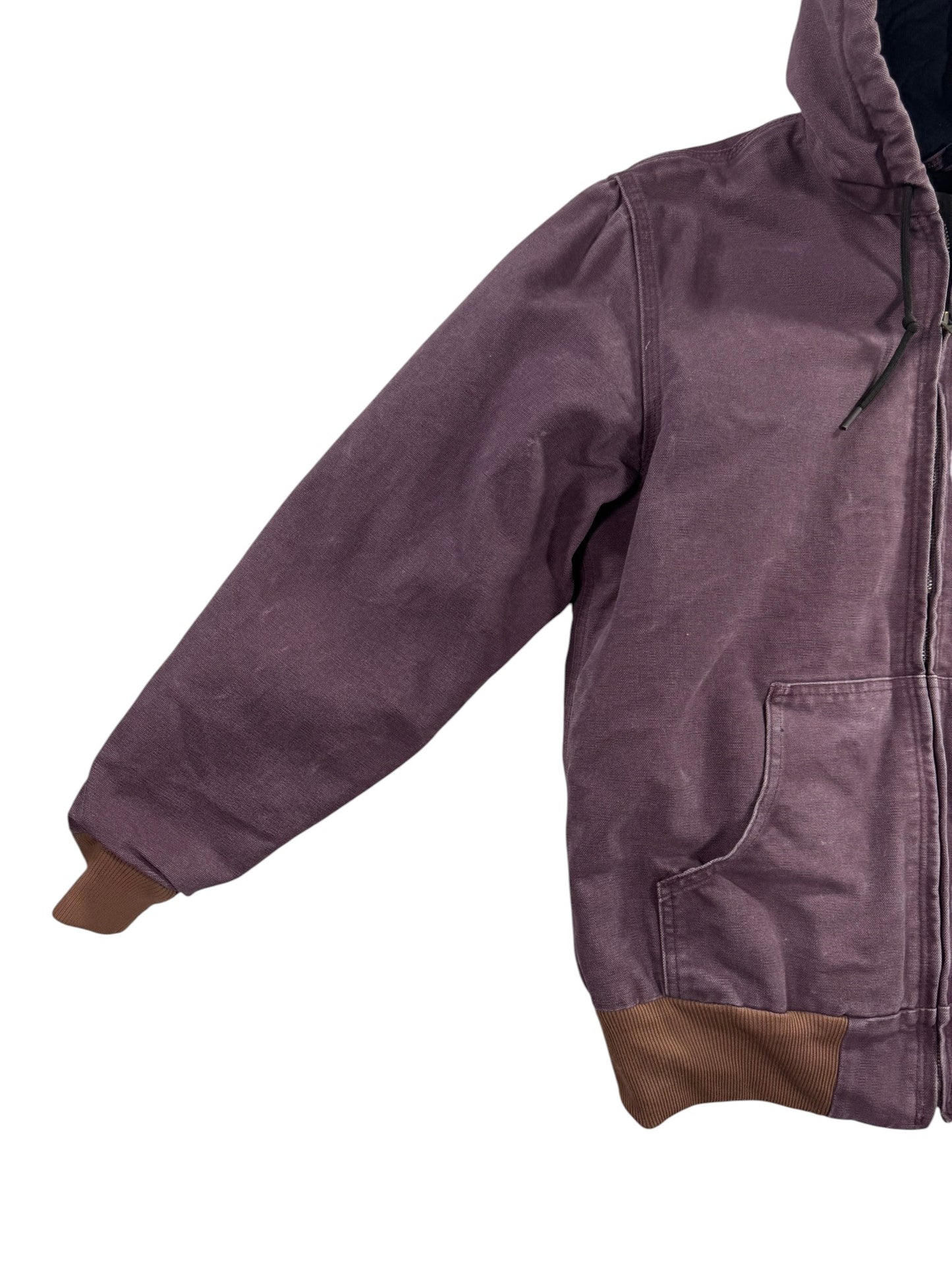 Carhartt WJ130 DPM Plum Purple Quilt Lined Canvas Active Jacket Women's Size S