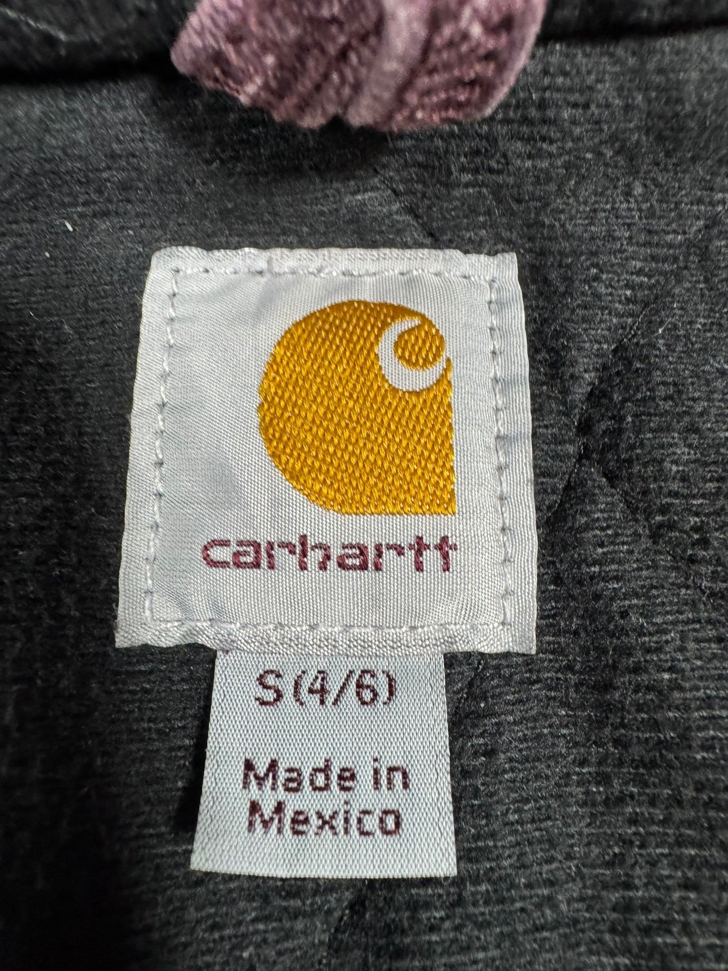 Carhartt WJ130 DPM Plum Purple Quilt Lined Canvas Active Jacket Women's Size S