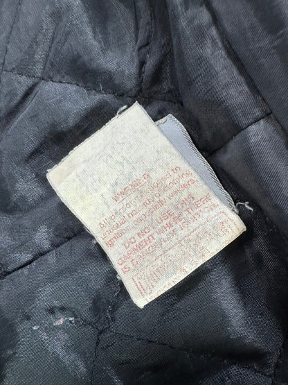 VTG Carhartt JQ382 DKB Active Jacket 2XL Tall Quilted Lined Distressed Faded 90s